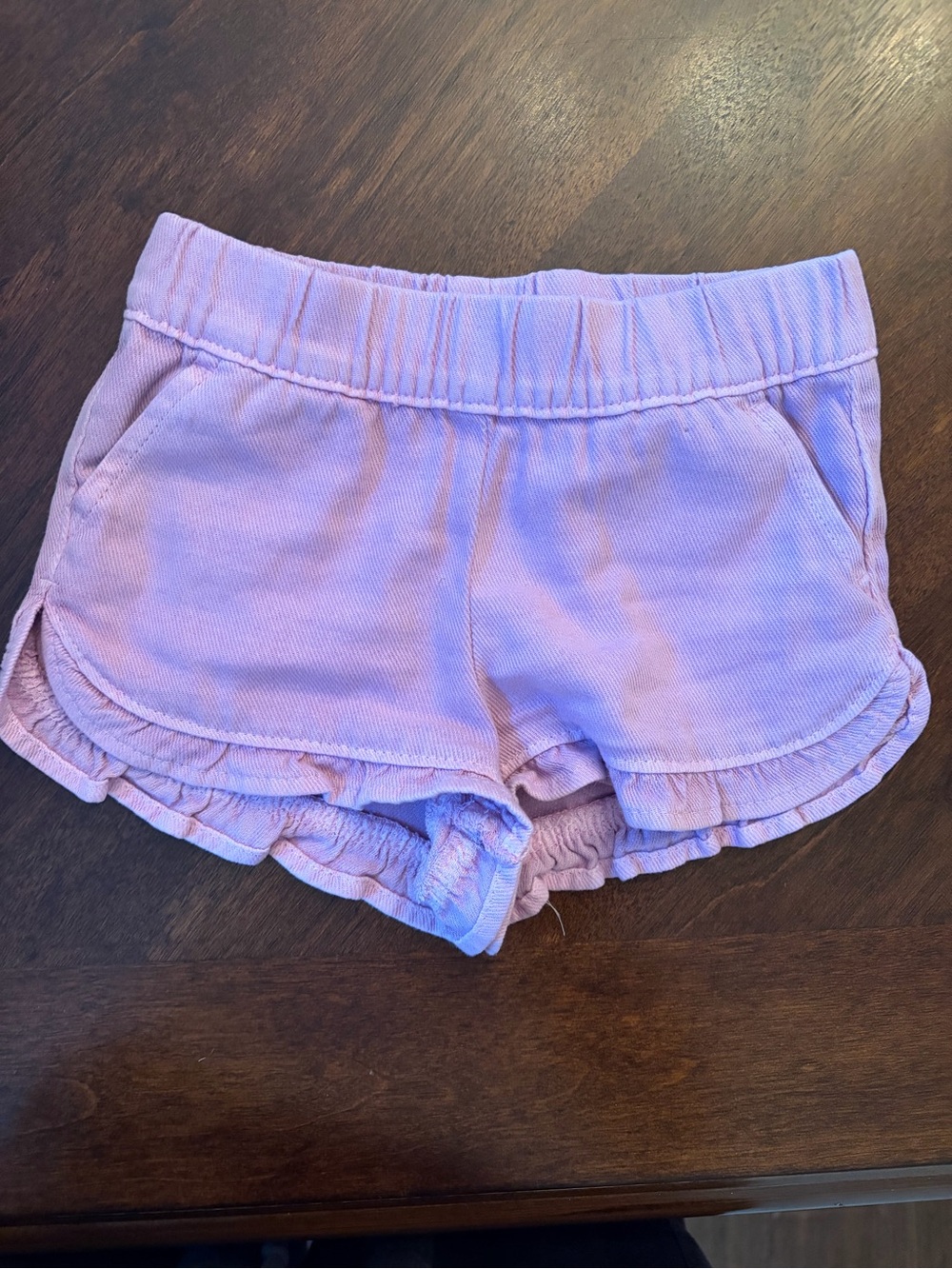 Cat & Jack Lavender Ruffle Knit Shorts